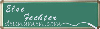 Else Fechter Visitenkarte